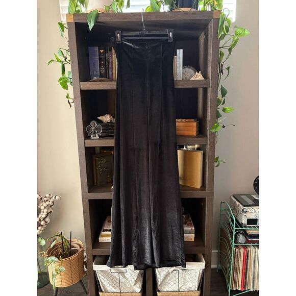 NWOT Miscreants Revolve Cupid Black Velvet Strapless Maxi Dress Size US 4 / UK 8 - Picture 6 of 11